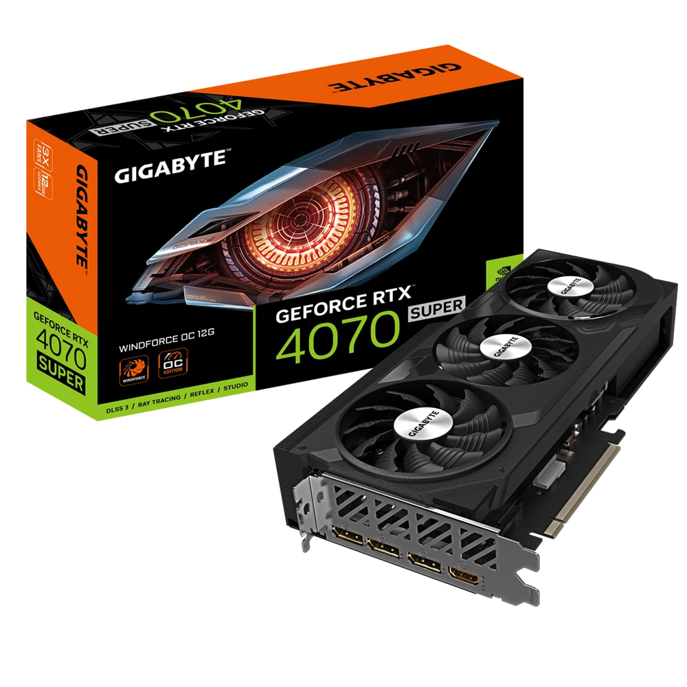 Gigabyte GeForce RTX 4070 SUPER WINDFORCE OC 12G  (Rev. 1.1)